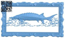 Fish painting T0002651 download free stl files 3d model for CNC wood carving