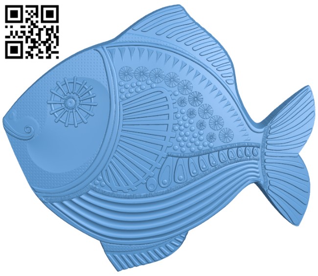 Fish pattern T0002877 download free stl files 3d model for CNC wood carving  – Free download 3d model Files