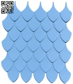 Fish scale pattern T0002713 download free stl files 3d model for CNC wood carving