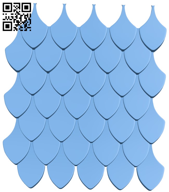 Fish scale pattern T0002713 download free stl files 3d model for