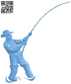 Fisherman T0002879 download free stl files 3d model for CNC wood carving