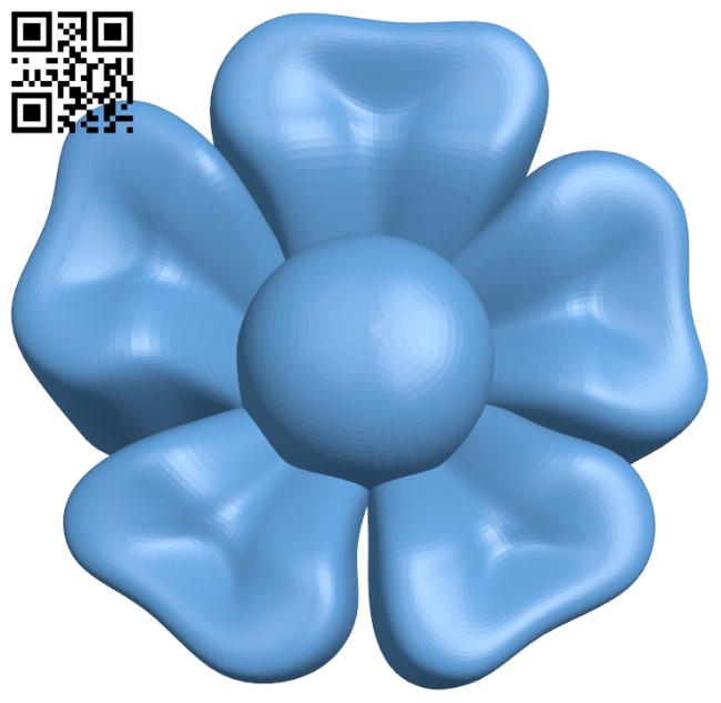 Flower pattern T0002637 download free stl files 3d model for CNC wood carving