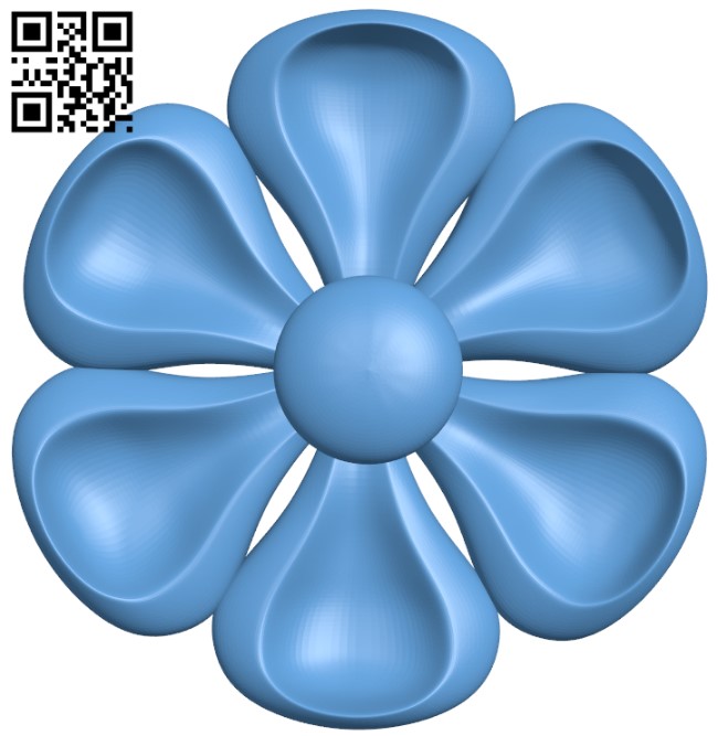 Flower pattern T0002653 download free stl files 3d model for CNC wood carving
