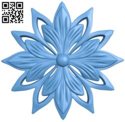 Flower pattern T0002672 download free stl files 3d model for CNC wood carving