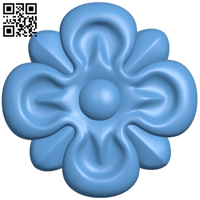 Flower pattern T0002814 download free stl files 3d model for CNC wood carving