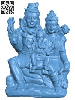 Ganesha – Son of Shiva and Parvati H010538 file stl free download 3D Model for CNC and 3d printer