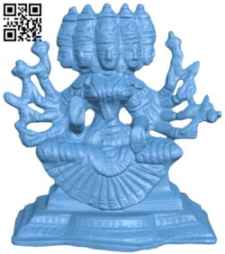 Gayatri – Mother of the Vedas H010539 file stl free download 3D Model for CNC and 3d printer