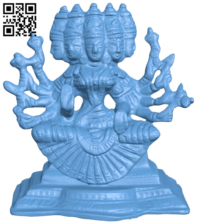 Gayatri - Mother of the Vedas H010539 file stl free download 3D Model for CNC and 3d printer