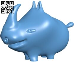 Happy rhino H010516 file stl free download 3D Model for CNC and 3d printer