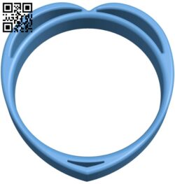 Heart Ring H010543 file stl free download 3D Model for CNC and 3d printer