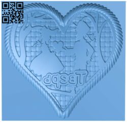 Heart shaped gingerbread mold T0002734 download free stl files 3d model for CNC wood carving