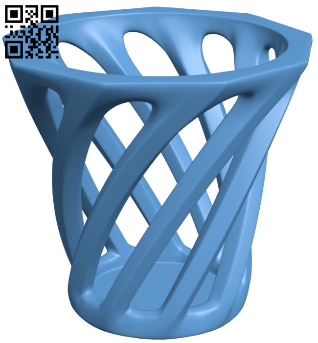 Hollow vase H010342 file stl free download 3D Model for CNC and 3d printer
