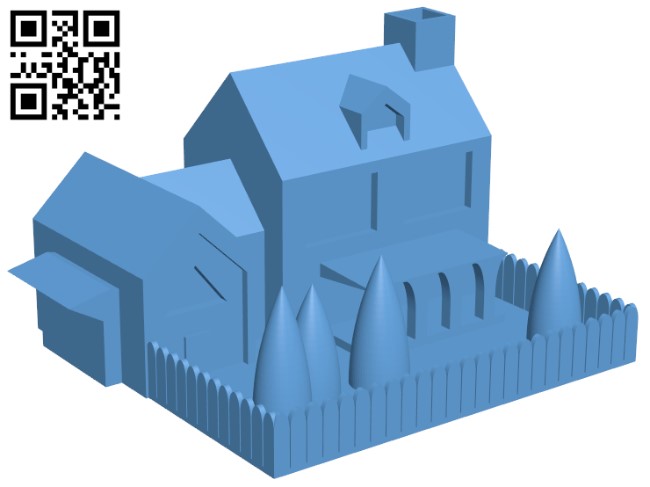 House H010606 file stl free download 3D Model for CNC and 3d printer
