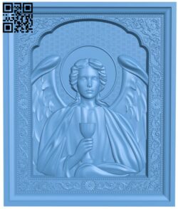 Icon of the archangel T0002736 download free stl files 3d model for CNC wood carving