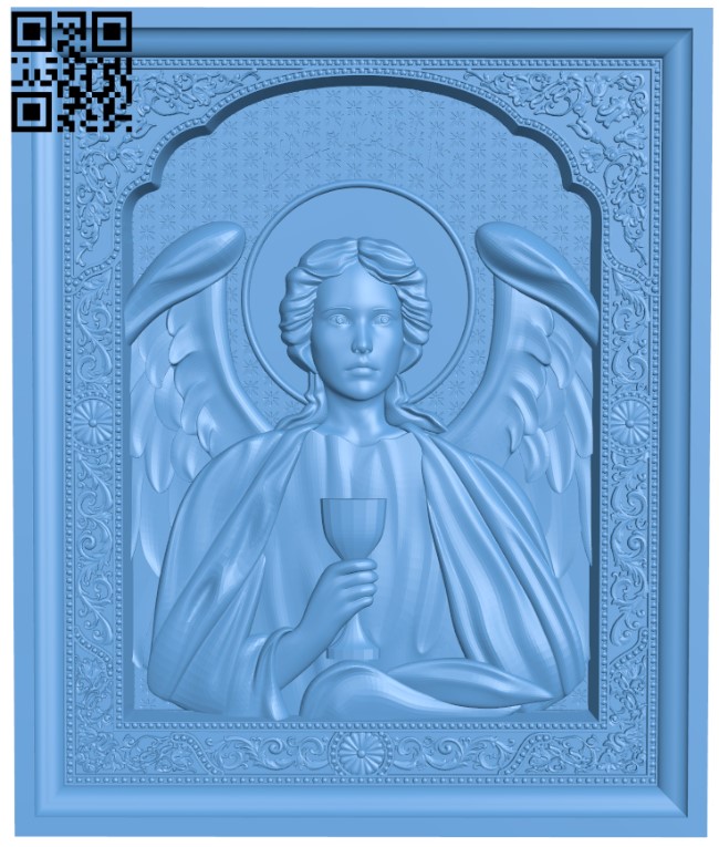Icon of the archangel T0002736 download free stl files 3d model for CNC wood carving