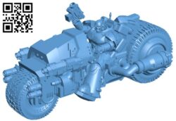 Imperial Marines attack bikes H010523 file stl free download 3D Model for CNC and 3d printer