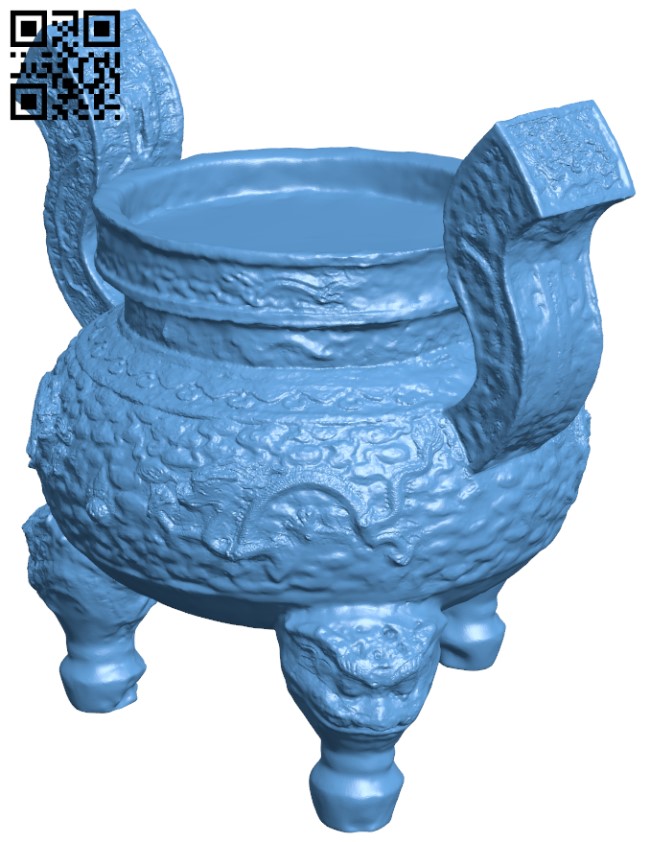 Incense burner H010346 file stl free download 3D Model for CNC and 3d printer