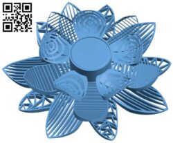Layered flower H010347 file stl free download 3D Model for CNC and 3d printer