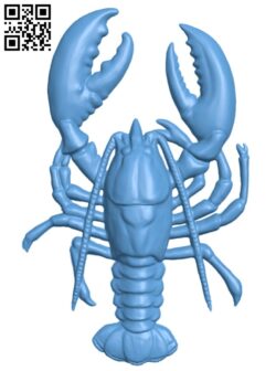 Lobster T0002752 download free stl files 3d model for CNC wood carving
