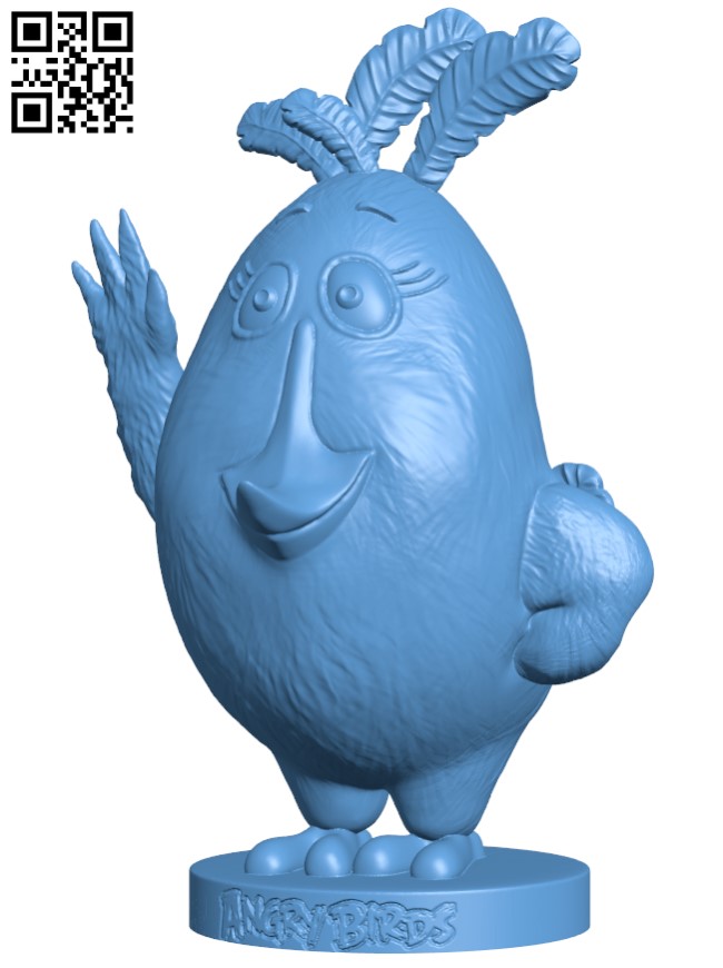 Matilda - Angry birds H010548 file stl free download 3D Model for CNC and 3d printer