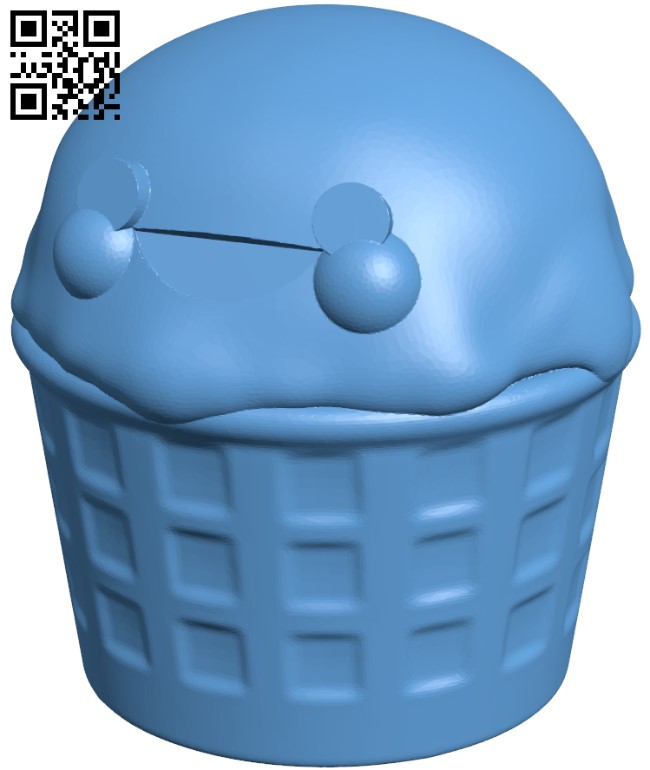 Melty - The happy ice cream H010461 file stl free download 3D Model for CNC and 3d printer