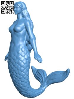 Mermaid H010615 file stl free download 3D Model for CNC and 3d printer