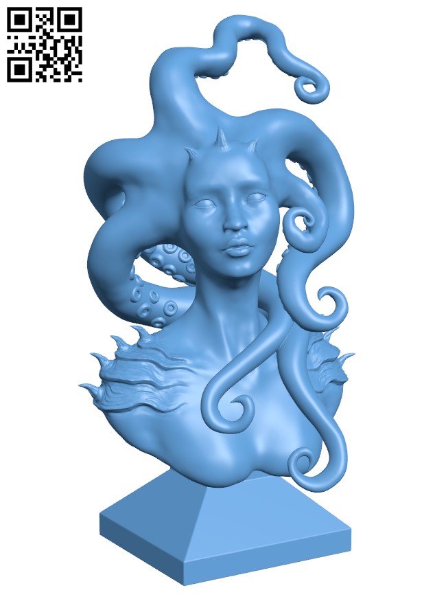 Miss Octopoid H010549 file stl free download 3D Model for CNC and 3d printer