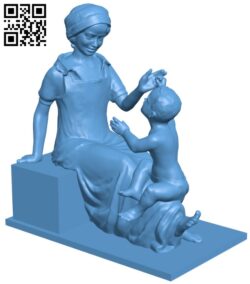 Mother and child H010618 file stl free download 3D Model for CNC and 3d printer