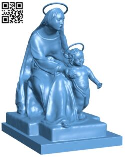 Mother and child H010619 file stl free download 3D Model for CNC and 3d printer