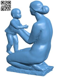 Mother and child H010638 file stl free download 3D Model for CNC and 3d printer