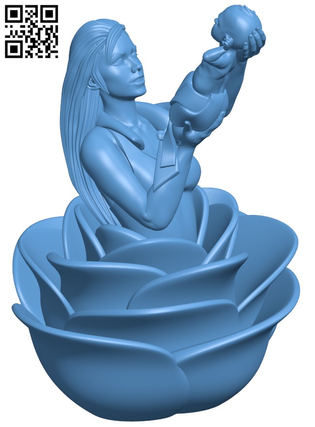 Mother´s Bless H010359 file stl free download 3D Model for CNC and 3d printer