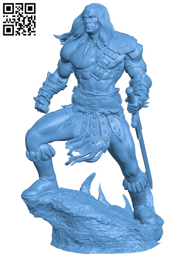 Mr Conan the barbarian H010621 file stl free download 3D Model for CNC and 3d printer