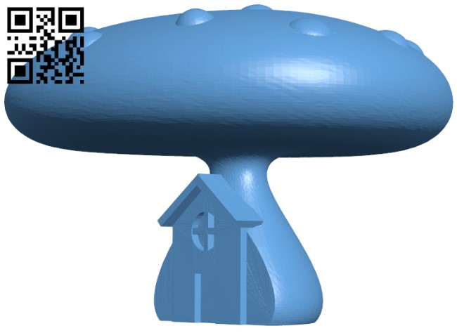 Mushroom house H010624 file stl free download 3D Model for CNC and 3d printer