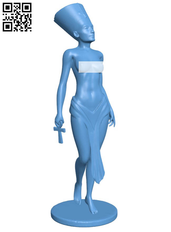 Nefertiti H010361 file stl free download 3D Model for CNC and 3d printer