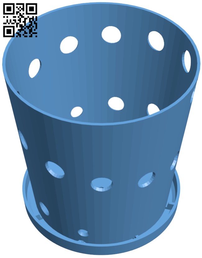 Orchid pot H010367 file stl free download 3D Model for CNC and 3d printer