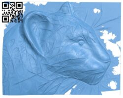 Panther painting T0002675 download free stl files 3d model for CNC wood carving