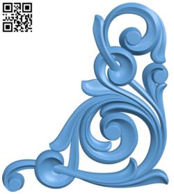Pattern in the corner T0002745 download free stl files 3d model for CNC wood carving