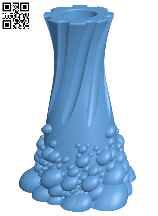 Pebbles vase H010374 file stl free download 3D Model for CNC and 3d printer