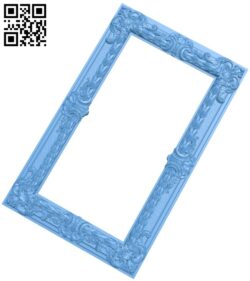Picture frame or mirror T0002782 download free stl files 3d model for CNC wood carving