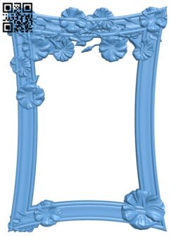 Picture frame or mirror T0002783 download free stl files 3d model for CNC wood carving