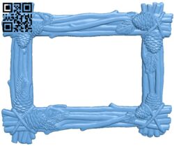 Picture frame or mirror T0002784 download free stl files 3d model for CNC wood carving