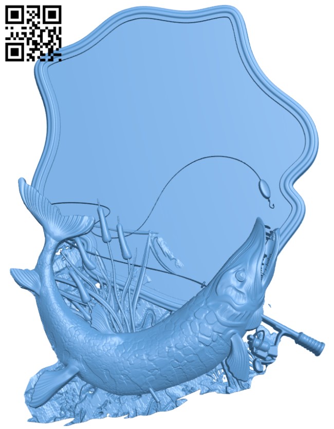 Pictures of hunting fish T0002860 download free stl files 3d model for CNC wood carving