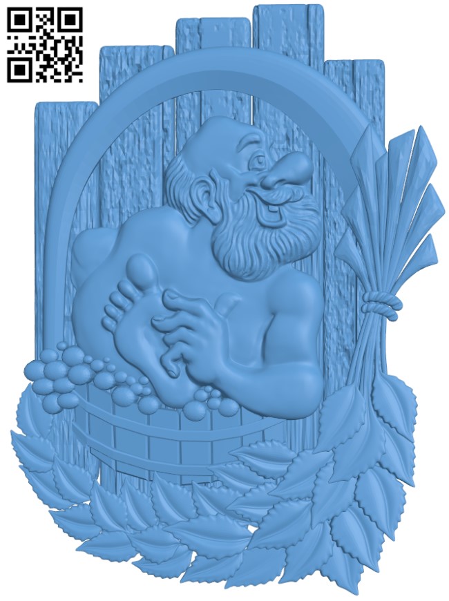 Sauna picture T0002706 download free stl files 3d model for CNC wood carving