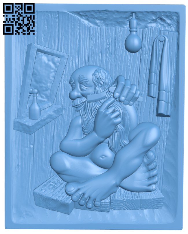 Sauna picture T0002708 download free stl files 3d model for CNC wood carving