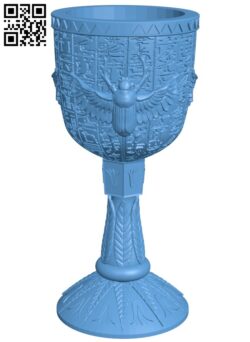 Scarab goblet H010386 file stl free download 3D Model for CNC and 3d printer