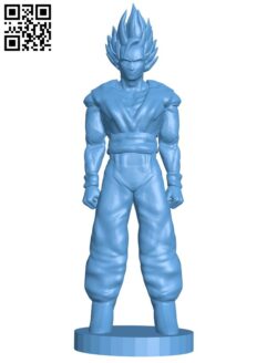 Son Goku – Dragon ball H010392 file stl free download 3D Model for CNC and 3d printer