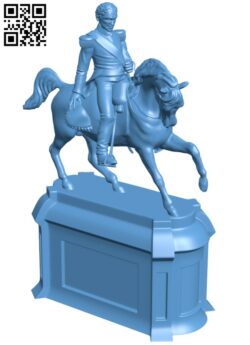 Statue of Leopold I H010396 file stl free download 3D Model for CNC and 3d printer