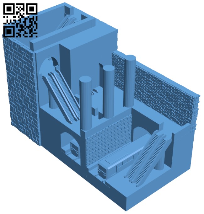 Subway Station H010644 file stl free download 3D Model for CNC and 3d printer