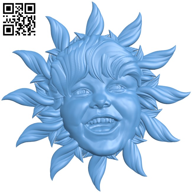 Sun variant T0002926 download free stl files 3d model for CNC wood carving