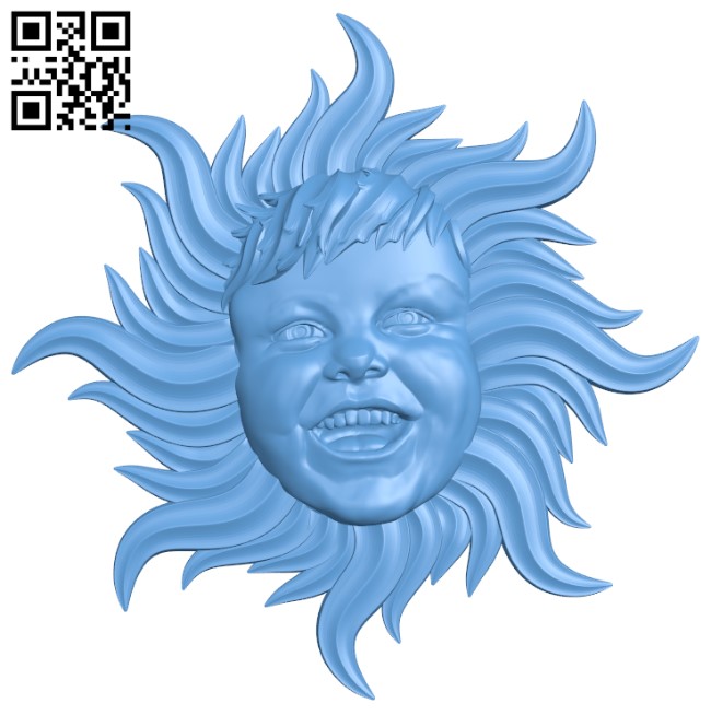 Sun variant T0002927 download free stl files 3d model for CNC wood carving